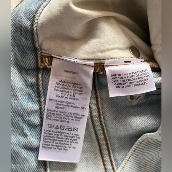 Madewell Relaxed Denim Shorts in Essen Wash Size 27 - Picture 10 of 11